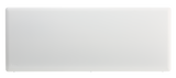 NOBO Slimline Panel Heater w/Wi-Fi & Castors - White finish - 1.5kW