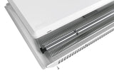 Nobo Slimline Panel Heater w/Castors & Thermostat - White finish 1.5kW
