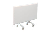 Nobo Slimline Panel Heater w/Castors & Thermostat - White finish 1.5kW