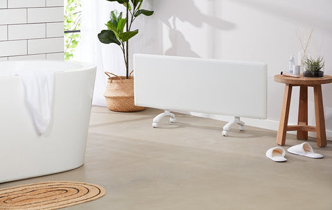NOBO Slimline Panel Heater w/Wi-Fi & Castors - White finish - 2kW