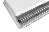 Nobo Slimline Panel Heater w/Castors & Thermostat - White finish 2kW