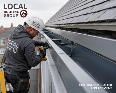Central Box Gutter Replacement - (Single Story)