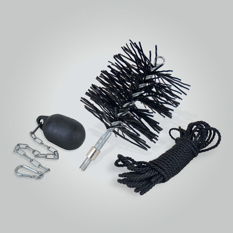 6″ Pull Through Flue Brush – 10m Rope