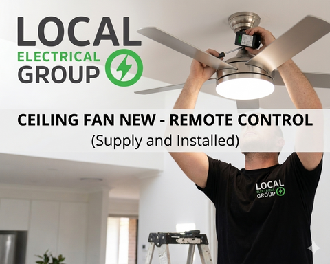 Ceiling Fan New - Remote Control ( Supply and Installed )