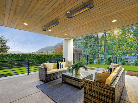 HEATSTRIP Intense (Black) 2200W - Electric infra-red Radiant Heater (THY2200)