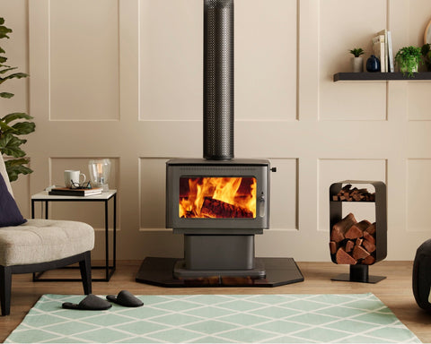 Maxiheat Gen II Freestanding Wood Heater On Pedestal