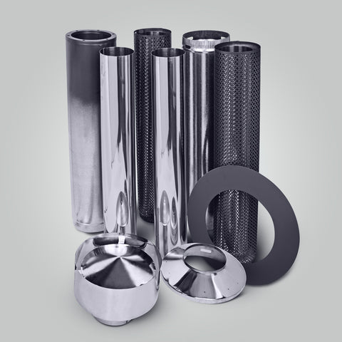Forge Default black mesh/ matte black flue kit