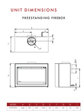 INSPIRE 700 MK2 FREESTANDING FIREBOX