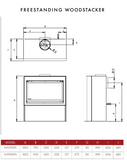 Inspire 700 MK2 Freestanding Woodstacker