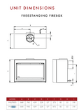 INSPIRE 900 MK2 FREESTANDING FIREBOX