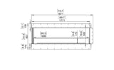 Flex 68LC Left Corner Fireplace - EcoSmart Fire