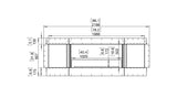 Flex 78SS Single Sided Fireplace (Two Boxes)  - EcoSmart Fire