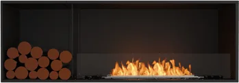 EcoSmart Flex 60SS Single sided Fireplace (black burner)