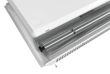 Nobo Slimline Panel Heater w/Castors & Thermostat - White finish 1kW