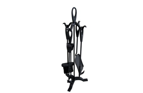 4 Piece Economy Fire Toolset with Stand