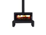 Kent Fairlight Free Standing Wood Heater - Metallic Black