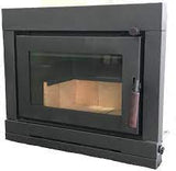 Maxiheat Nomad Insert - Ironbark with Recommended Hearths and Flue Kits