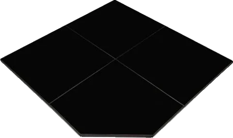 Maxiheat Corner Hearth Gloss Black