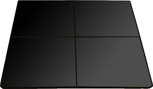 Maxiheat Square Tiled Hearth Gloss Black
