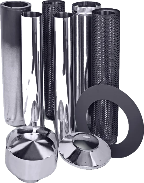 Forge Default black mesh/ matte black flue kit
